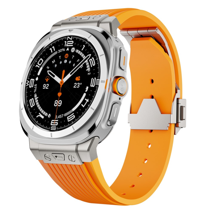 A-One Brand - Galaxy Watch Ultra 47mm Armband Titanium Connector - Orange
