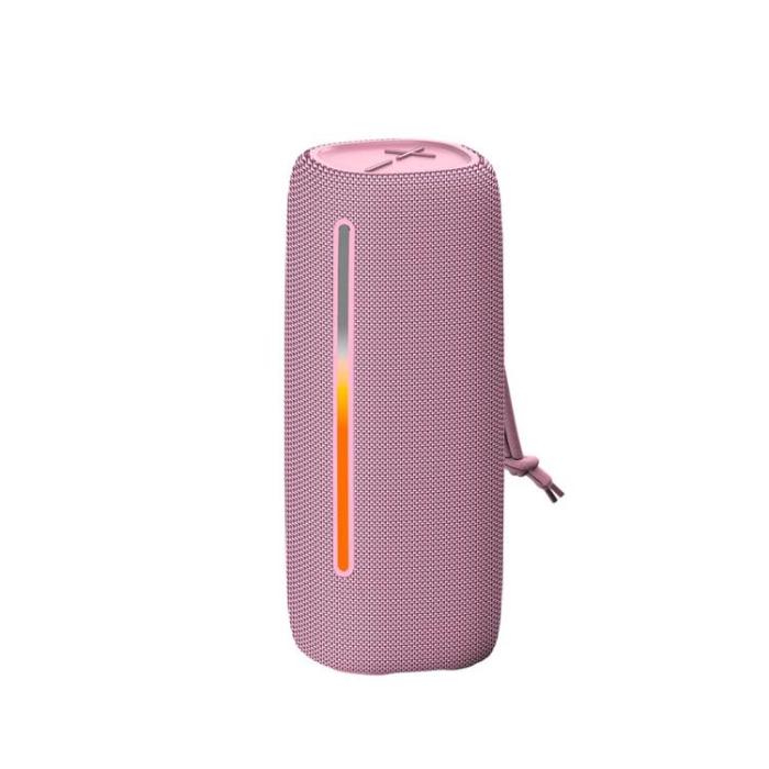 Forever - Forever Trådlös Högtalare Bluetooth 20W BS-20 LED - Rosa