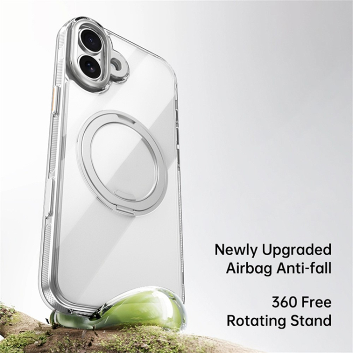 A-One Brand - iPhone 17 Mobilskal MagSafe Kickstand TPU PC - Transparent