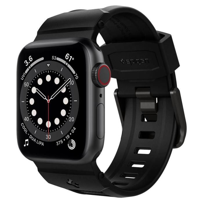 UTGATT - Spigen Apple Watch (41mm) Series 9 Armband Rugged - Svart