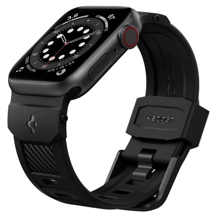 UTGATT - Spigen Apple Watch (41mm) Series 9 Armband Rugged - Svart