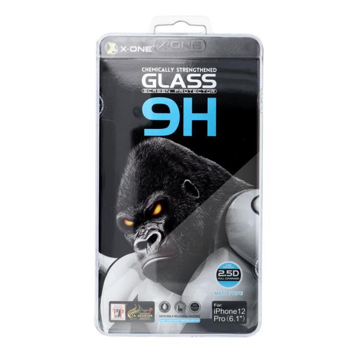 X-One - X-One iPhone 15 Härdat Glas Skärmskydd Matte - Svart