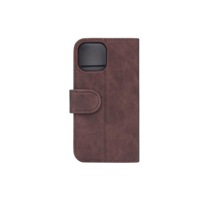 GEAR - Gear Nubuck PU Plånboksfodral iPhone 13 Mini - Brun