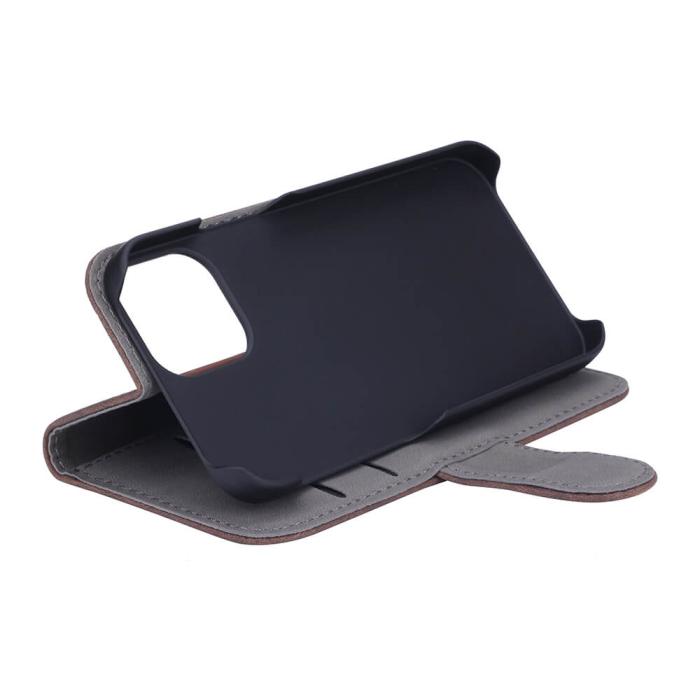 GEAR - Gear Nubuck PU Plånboksfodral iPhone 13 Mini - Brun