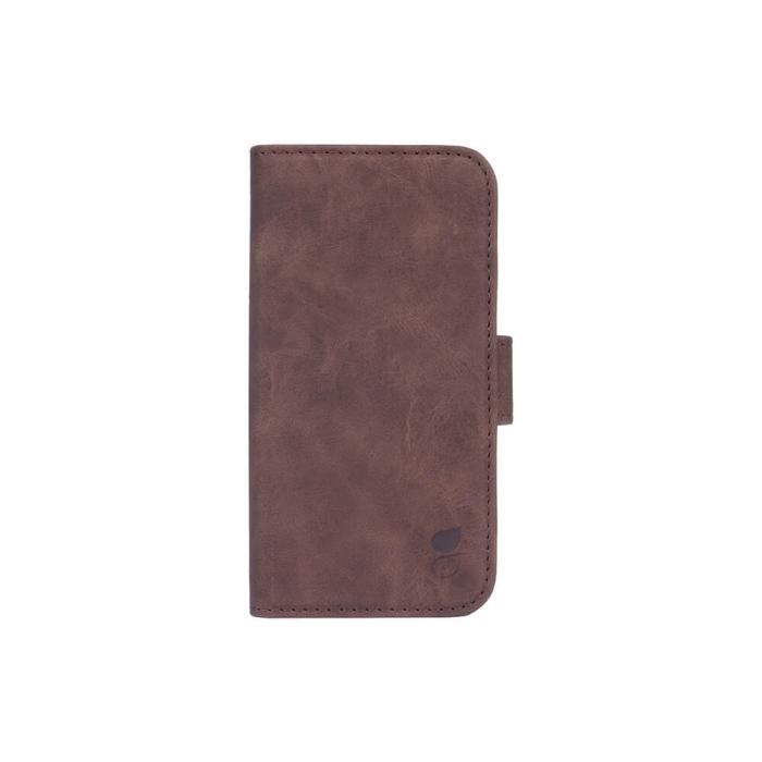 GEAR - Gear Nubuck PU Plånboksfodral iPhone 13 Mini - Brun