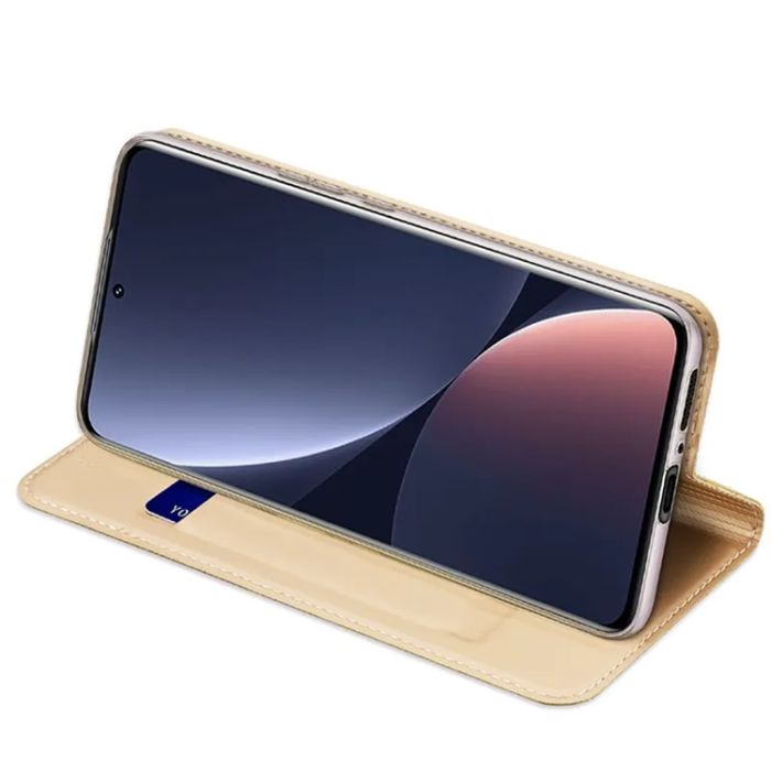 Dux Ducis - Dux Ducis Xiaomi 13 Plånboksfodral Skin Series - Guld
