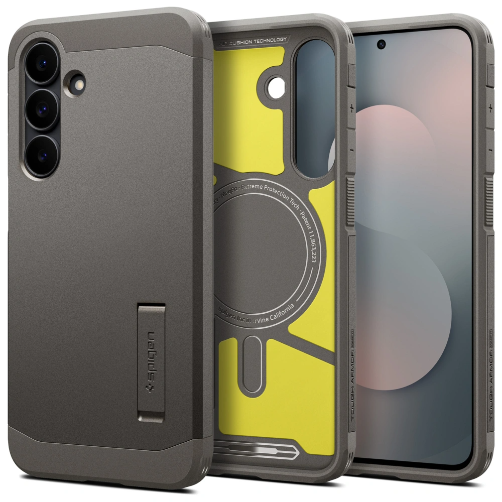Spigen Galaxy S25 FE Mobilskal Magsafe Tough Armor - Gunmetal | 2353 | AlltMobil