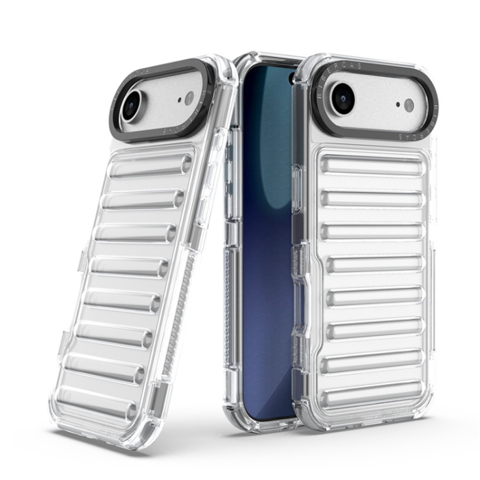 A-One Brand - iPhone 17 Air Mobilskal Stripe Design Detachable - Transparent