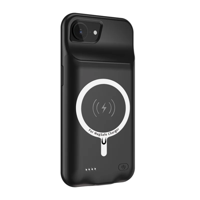 A-One Brand - iPhone 16e Batteriskal Magsafe 10000mAh A19 - Svart