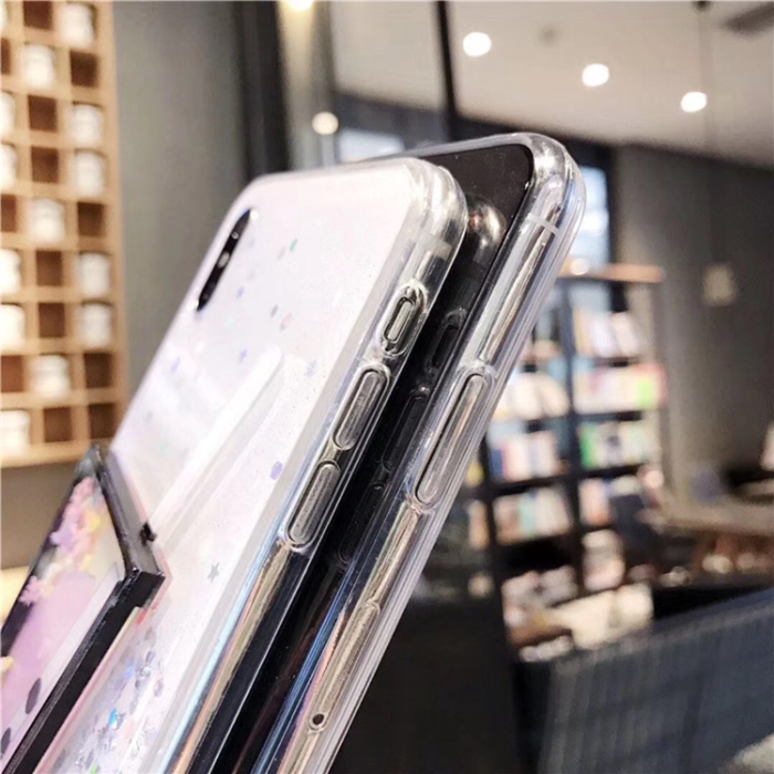 A-One Brand - iPhone 11 Mobilskal Boba Milk Tea Sequins - Blå