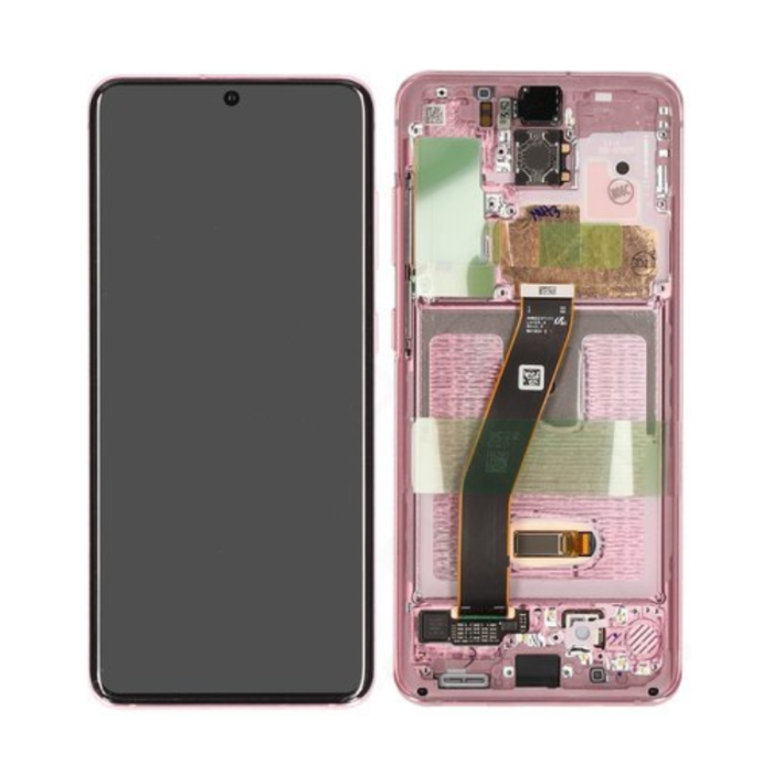UTGATT1 - Samsung Galaxy S20 Skärm med LCD Display - Rosa