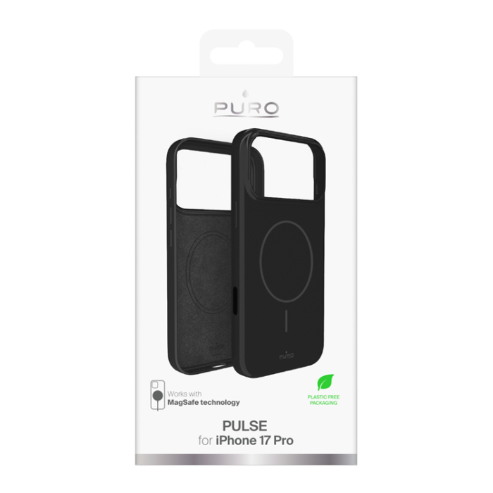 Puro - Puro iPhone 17 Pro Mobilskal Magsafe Polycarbonate Pulse - Svart