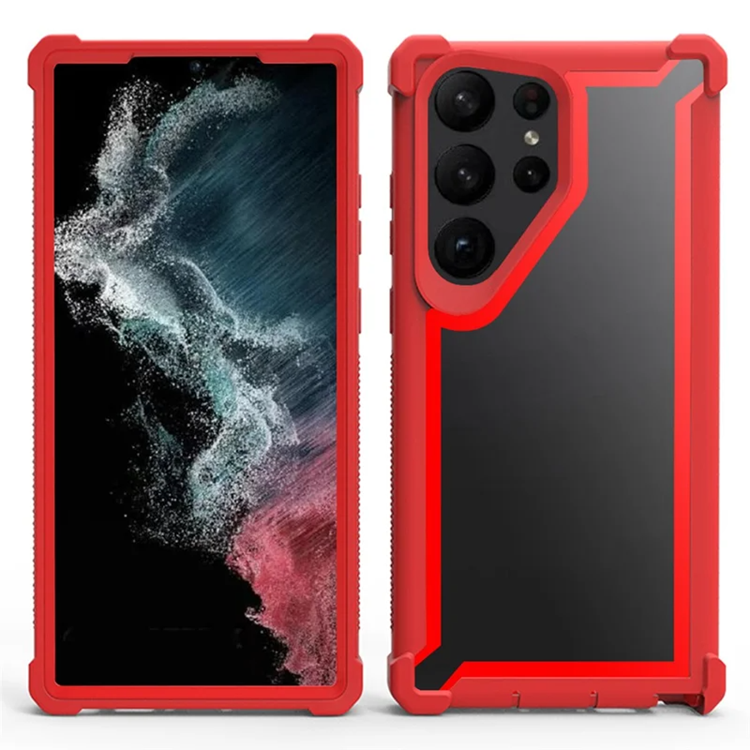 Galaxy S25 Ultra Mobilskal TPU + PC Shockproof (Röd) | 2353 | AlltMobil