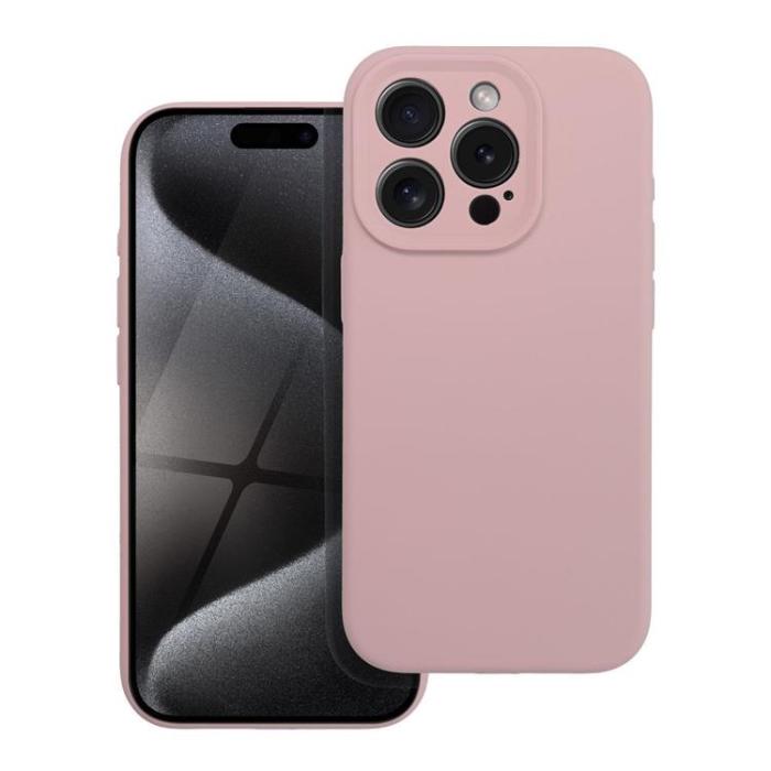 OEM - iPhone 15 Pro Mobilskal Silikon 2mm - Sand Rosa