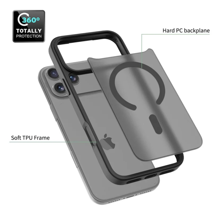 Boom of Sweden - BOOM iPhone 17 Pro Max Mobilskal MagSafe TPU Ram Acrylic - Svart