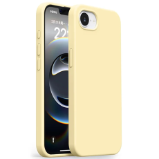 A-One Brand - iPhone 16e Mobilskal Ultra Thin Silikon - Ljus Gul