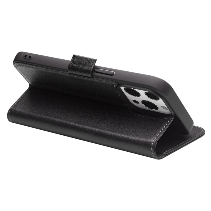 QIALINO - QIALINO iPhone 13 Pro Plånboksfodral Äkta Läder Flip Folio