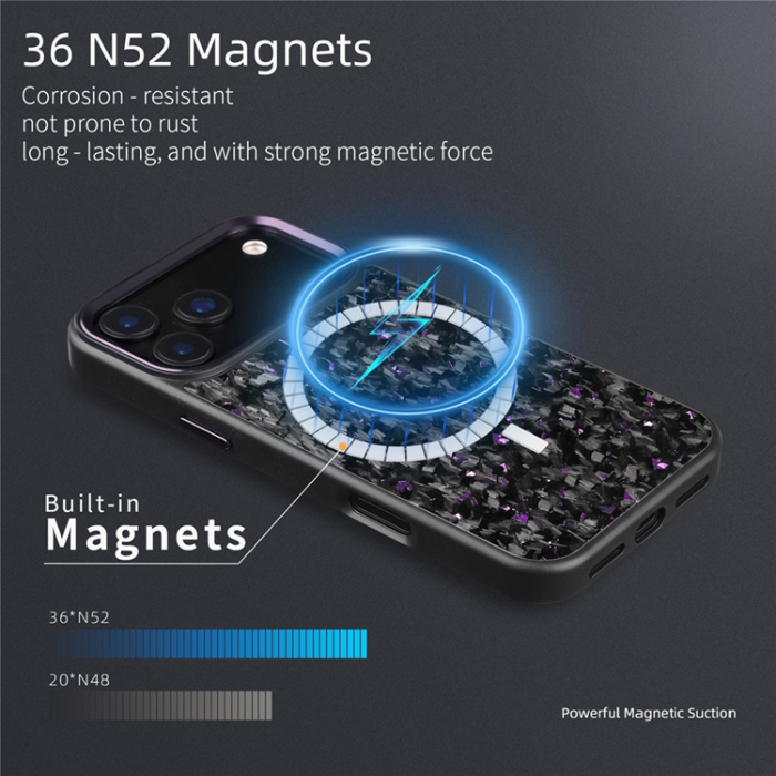 A-One Brand - iPhone 17 Pro Max Mobilskal MagSafe Aramid Fiber Forged