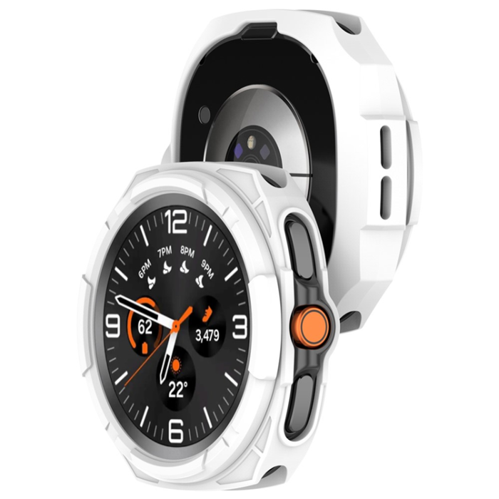 A-One Brand - Galaxy Watch 8 Classic (46mm) Skal Hollow Design - Vit