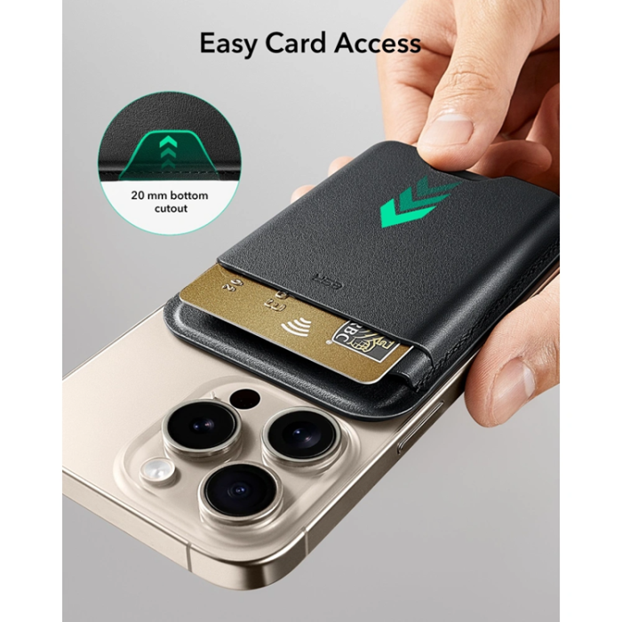 ESR - ESR Korthållare Magsafe Magnetic Classic RFID - Midnight Svart