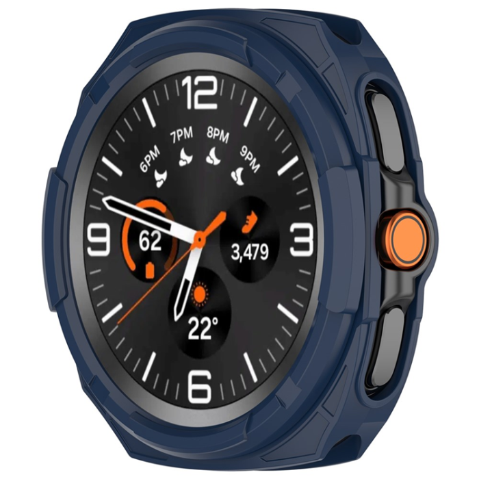 A-One Brand - Galaxy Watch 8 Classic (46mm) Skal Hollow Design - Midnattsblå