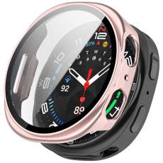 A-One Brand - Mobilskal till Galaxy Watch 8 (40mm) Vattent&auml;t med Sk&auml;rmskydd - Matte Rosa