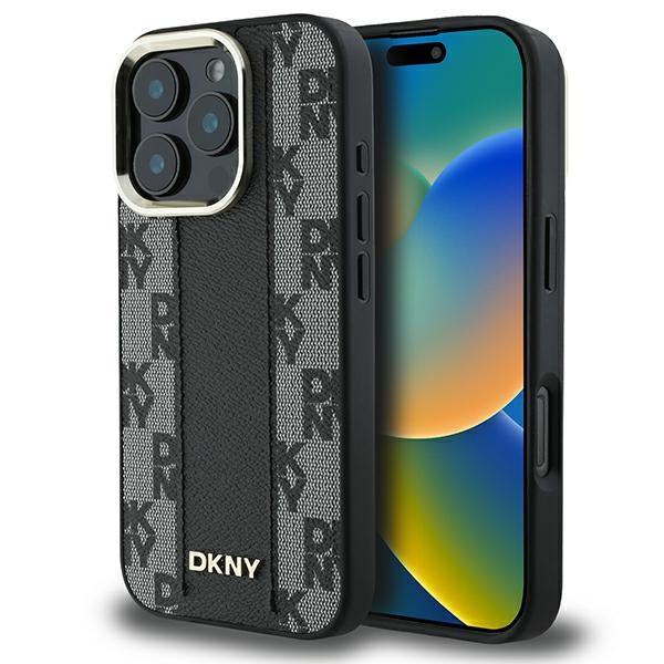 DKNY iPhone 16 Pro Max Mobilskal MagSafe Checkered Pattern - Svart | 2353 | AlltMobil