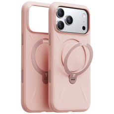 Torras - TORRAS iPhone 17 Pro Mobilskal MagSafe Ostand Q Pro - Rosa