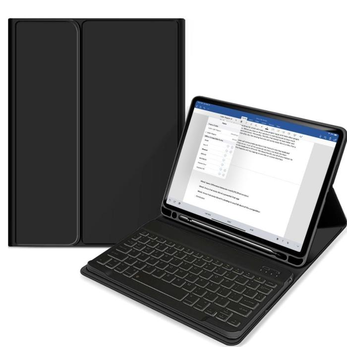 Tech-Protect - Tech-Protect iPad (2022) Fodral med Tangentbord och pennfack - Svart