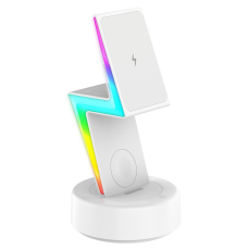 OEM - 3in1 MagSafe Trådlös Laddare iPhone, Apple Watch, Airpods 15W - MY002