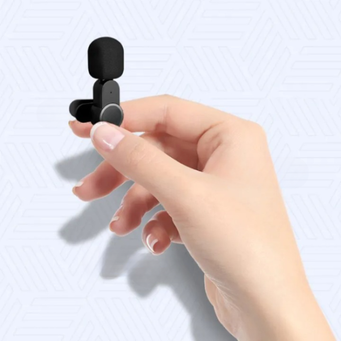 Lavalier - Lavalier Typ-C Trådlös M21 2 st Mikrofoner Bluetooth - Svart
