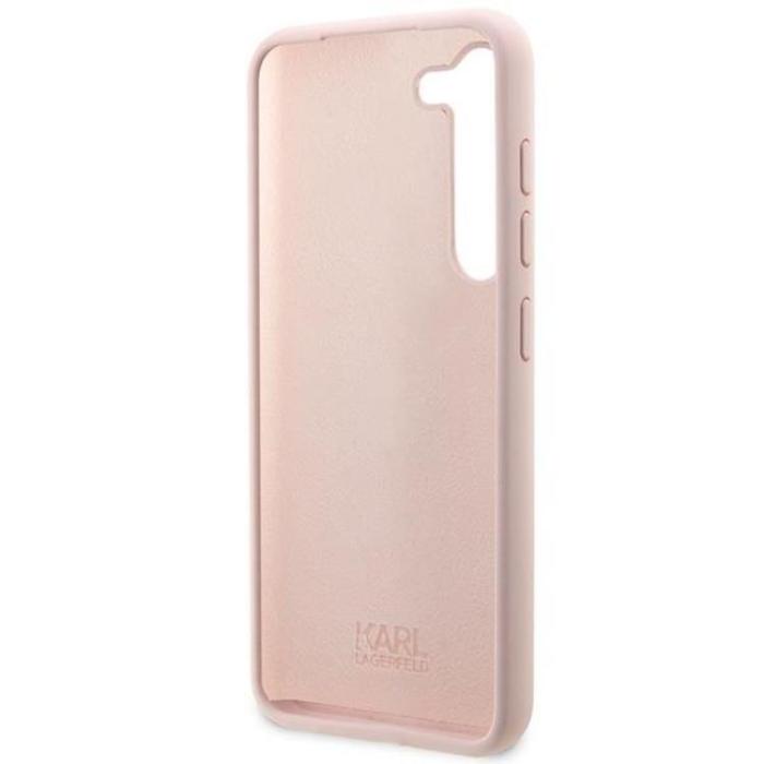 KARL LAGERFELD - Karl Lagerfeld Galaxy S23 Plus Mobilskal Silikon Ikonik - Rosa