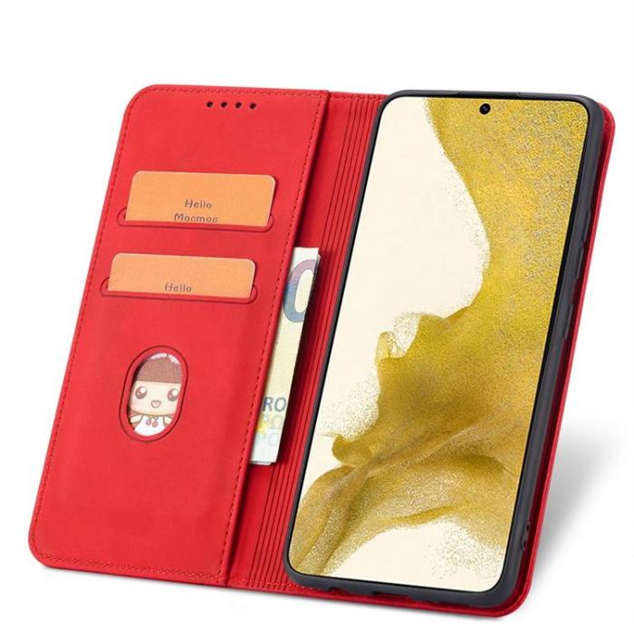 OEM - Galaxy S23 Ultra Plånboksfodral Magnet Fancy - Röd