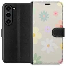 Gustaf - Pl&aring;nboksfodral till Samsung Galaxy S24+ med fejdande blommor