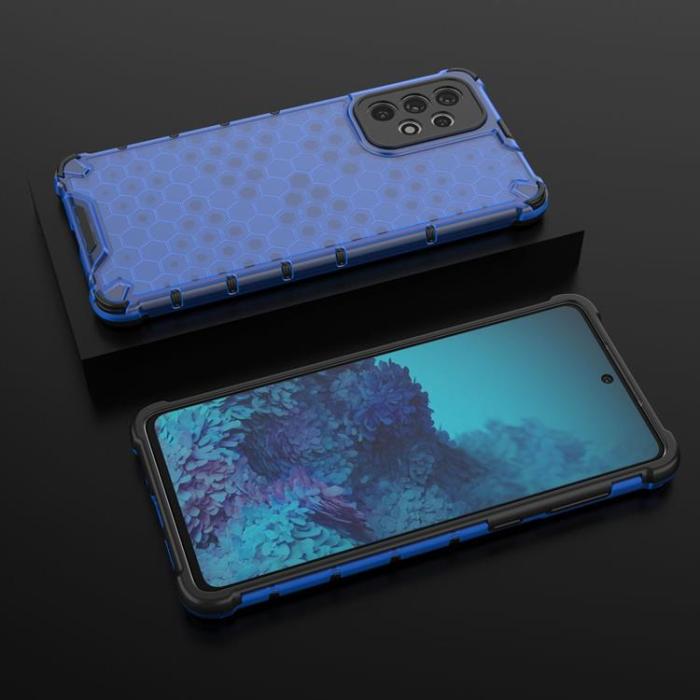 OEM - Galaxy A73 Skal Honeycomb Armored - Blå