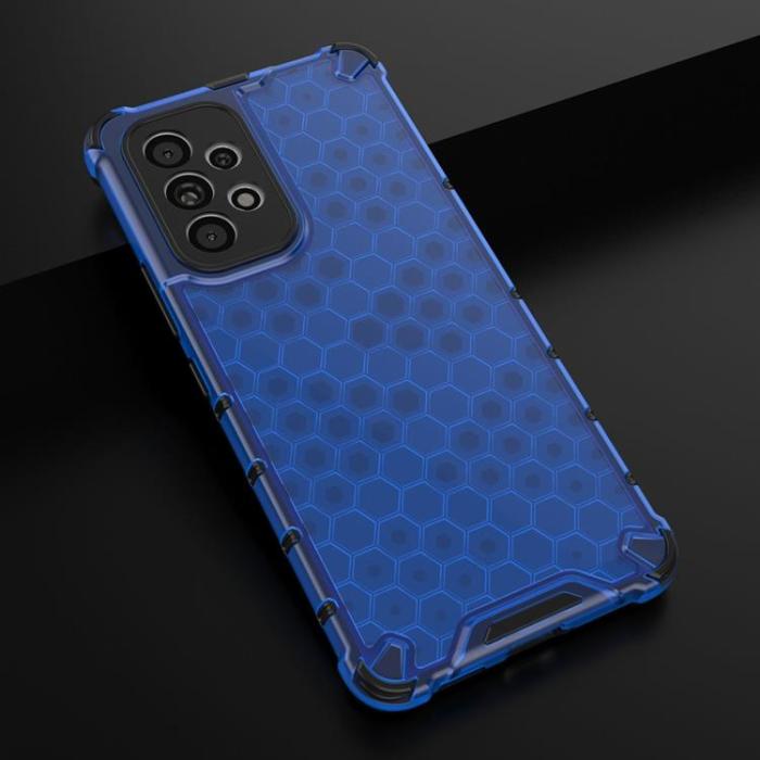 OEM - Galaxy A73 Skal Honeycomb Armored - Blå
