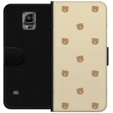 Gustaf - Pl&aring;nboksfodral till Samsung Galaxy Note 4 med Bj&ouml;rnm&ouml;nster