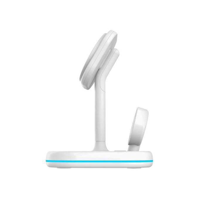 Tech-Protect - Tech-Protect 3-in-1 Trådlös Laddare Magsafe iPhone, Apple Watch, AirPods - Vit