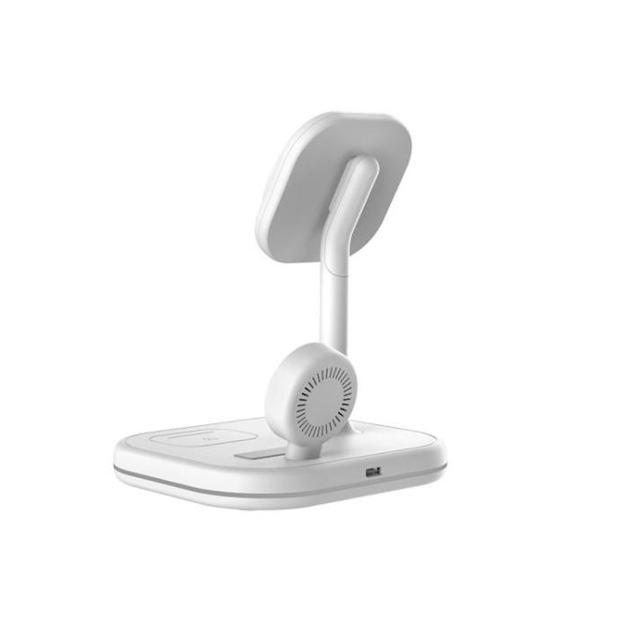 Tech-Protect - Tech-Protect 3-in-1 Trådlös Laddare Magsafe iPhone, Apple Watch, AirPods - Vit