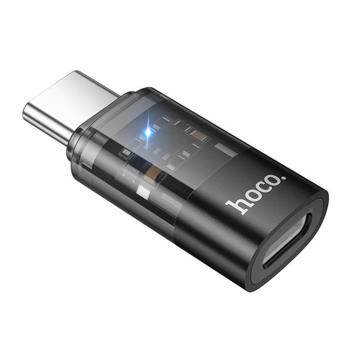 Hoco - Hoco USB-C Till Lightning Adapter UA36D - Svart