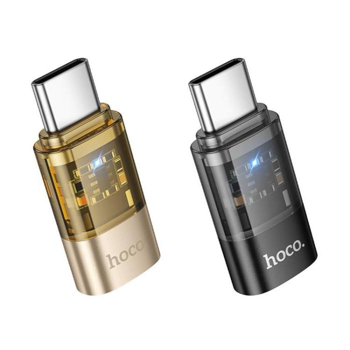 Hoco - Hoco USB-C Till Lightning Adapter UA36D - Svart