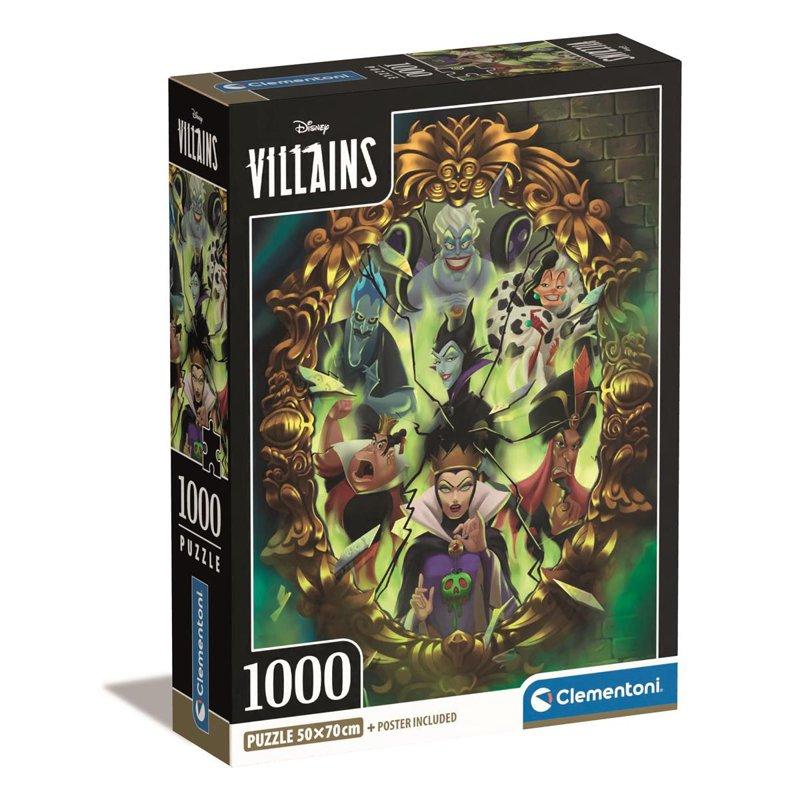 CLEMENTONI Pussel 1000 Pcs CB High Quality Collection Disney Villains