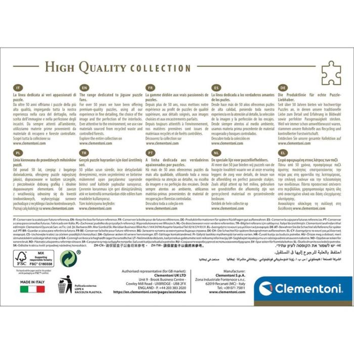CLEMENTONI - CLEMENTONI Pussel 1000 Pcs CB High Quality Collection Disney Villains