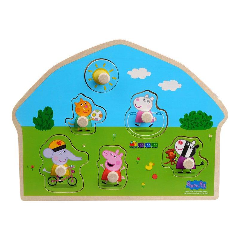 PEPPA PIG Shaped Wooden Puzzle - Playground