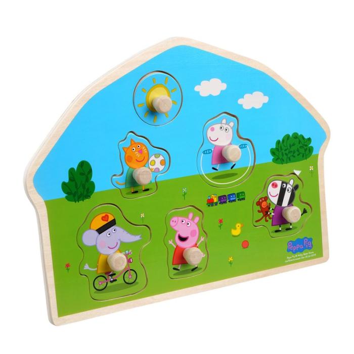 Peppa Pig - PEPPA PIG Shaped Wooden Puzzle - Playground