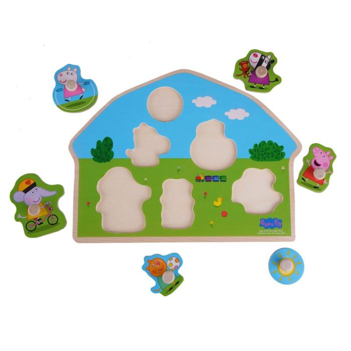 Peppa Pig - PEPPA PIG Shaped Wooden Puzzle - Playground