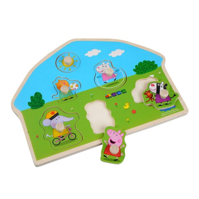 Peppa Pig - PEPPA PIG Shaped Wooden Puzzle - Playground