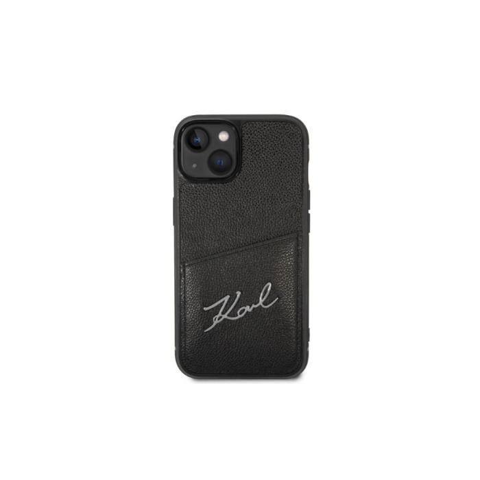 KARL LAGERFELD - Karl Lagerfeld iPhone 14 Plus fodral med korthållare - Svart