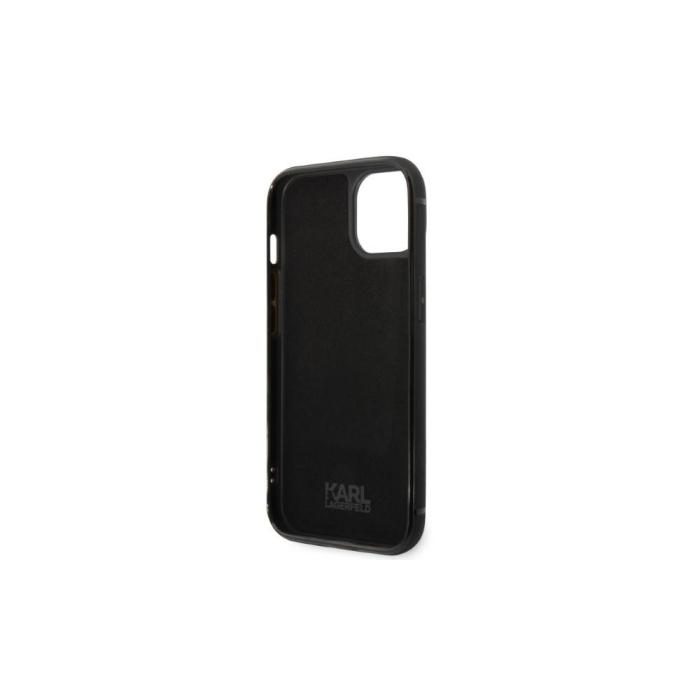 KARL LAGERFELD - Karl Lagerfeld iPhone 14 Plus fodral med korthållare - Svart