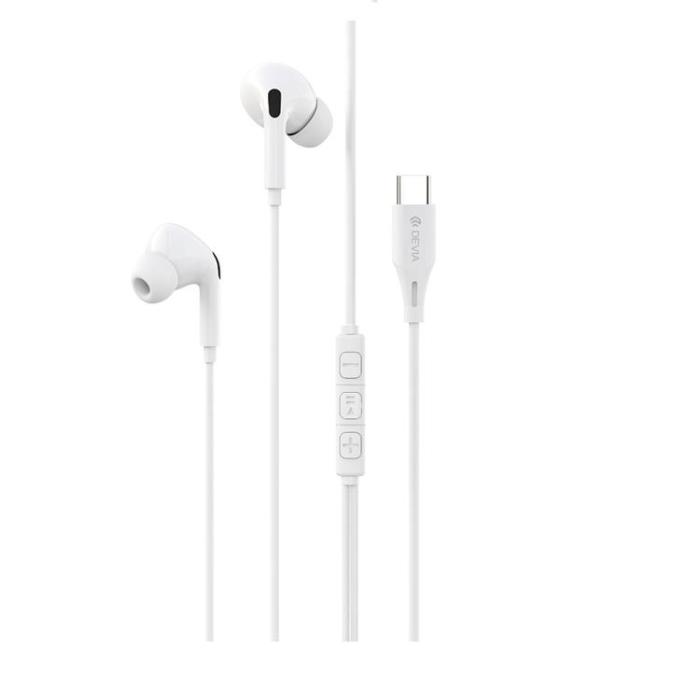 Devia - Devia In-Ear Trådbundna Hörlurar USB-C Kintone A2 Digital - Vit